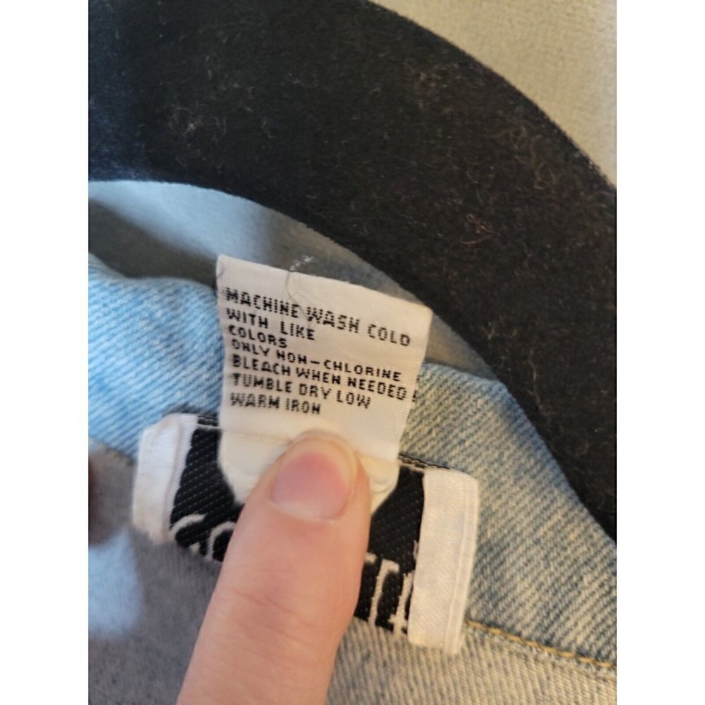Cervelle Vintage Women's Denim Jacket Size L Blue Jean Blazer Southwestern Aztec - Picture 9 of 12